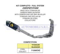 71208CKZ - Scarico Completo Arrow Competition Titanio/Inox Kawasaki ZX-6R / 636