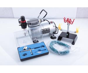 Kit completo compressore AS18-2 aerografo con pistola AB-130