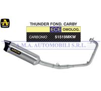 Kit completo con term. Thunder in carbonio Honda CB 125 R 2021 2022 2023 2024