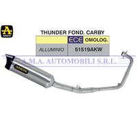 Kit completo con terminale Thunder in allum. Honda CB 125 R 2021 2022 2023 2024
