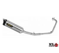 KIT COMPLETO CON TERMINALE THUNDER IN ALLUMINIO HONDA CB 125 R 2021-2022 ARRO...