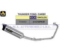 Kit completo con terminale Thunder in titanio Honda CB 125 R 2021 2022 2023 2024