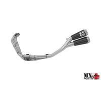 KIT COMPLETO CON TERMINALI PRO-RACE NICHROM DARK"" HONDA CB 650 R 2019-2022 A...