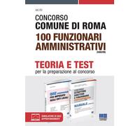 Kit Completo Concorso 2021 Comune di Roma 100 Funzionari Amministrativi (Famd/RM