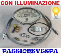 KIT COMPLETO CONTACHILOMETRI 120 KM/H PER VESPA 150 VBB VBA LOGO ESAGONALE