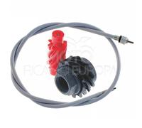 KIT COMPLETO CONTACHILOMETRI CONTAKM + CAVO INGRANAGGI PER VESPA 50 SPECIAL L RN