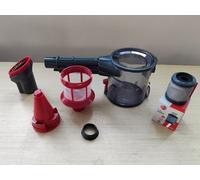Kit completo contenitore filtri e spazzolina compatibile con Hoover per scopa HF100, HF122...