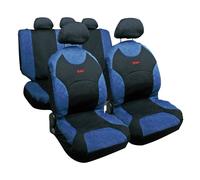 Kit completo coprisedili fodere auto universali cotone Drive Jeans. Blu