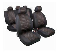 Kit completo coprisedili fodere auto universali poliestere Square. Rosso