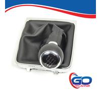 KIT COMPLETO CUFFIA E POMELLO LEVA CAMBIO 6 MARCE PER VW PASSAT B6 B7 CC NERO