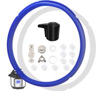 Kit completo da 18 pezzi di ricambio per pentole istantanee, include anello di tenuta da 6 litri, valvola di rilascio del vapore, per Instant Pot Duo 5/6 Qt IP-DUO50 IP-DUO60 Eiranoly
