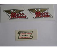 KIT COMPLETO DECALCOMANIE A SECCO ADESIVI MOTO MORINI CORSARO 150 SERBATOIO F...
