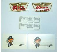KIT COMPLETO DECALCOMANIE A SECCO ADESIVI PER MOTO MORINI CORSARINO 50 ZT 1968