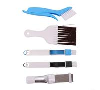 Kit completo di 5 spazzole per condizionatore d'aria per rimuovere la polvere dalle fessure strette in frigoriferi e sistemi di raffreddamento
