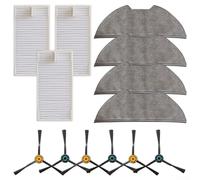 Kit completo di accessori di ricambio per Eureka NERE10s E10S con filtri, spazzole laterali e panni per mocio per migliorare le prestazioni del vuoto (A)