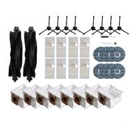 Kit completo di accessori per robot Eufy Omni C20 con 2 spazzole principali, 8 spazzole laterali, 8 sacchetti per la polvere, 8 filtri salviette per la pulizia e cacciavite per la manutenzione