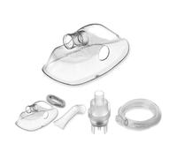 Kit Completo di Accessori Universali per Aerosol, Mascherine per Bambini e Adulti, Boccaglio, Coppa di Aerosol, Tubo d'aria 1,5 m - Pezzi di Ricambio per Compressori di Inalatori, AITX WK-03