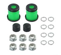 Kit completo di aggiornamento per skateboard con boccole cilindriche coniche, coppe pivot e accessori per il montaggio, colore rosso (blu)