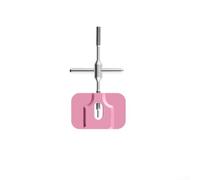Kit completo di attrezzi per mulinello da pesca con strumento di rimozione del perno in lega di alluminio, chiave per dadi e cuscinetto in scatola (rosa)