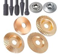 Kit completo di dischi per intaglio in legno per smerigliatrice angolare per artigianato preciso e progetti di lavorazione del legno dettagliati