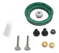 Kit completo di fissaggio per serbatoio WC per modelli standard americani con guarnizione, bulloni, dadi, rondelle e occhielli per un uso senza cuciture (con una chiave)