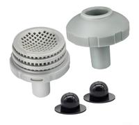 Kit completo di ingresso e uscita piscina per modelli Intex fuori terra con tubi da 3,2 cm con griglie di collegamento filtro e parti ugello a getto