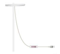 Kit completo di luci a LED dimmerabili a spettro con timer remoto, design ad anello a 360 gradi per piante da interno, opzioni di luce solare rossa blu per la crescita(1)