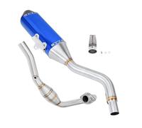 Kit Completo Di Marmitta Di Scarico Per Moto, Silenziatore Per Tubo Di Scarico Per CRF300L CRF300 CRF250L CRF250 Tubo Centrale Anteriore Slip-on Connettore di scarico(BLU)