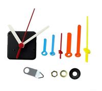 Kit completo di meccanismo dell'orologio con movimento silenzioso e 4 lancette decorative corte (A)