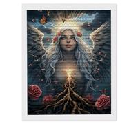 Kit Completo di Pittura Diamante 5D, Diamond Painting per Adulti dea, DIY Diamantini Crystal Art Mosaico Kit, per Decorazioni da Parete in Soggiorno o Camera da Letto, Perfect Gifts 80x100cm J-865