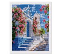 Kit Completo di Pittura Diamante 5D, Diamond Painting per Adulti Muro di fiori percorso, DIY Diamantini Crystal Art Mosaico Kit, per Decor da Parete Soggiorno Camera da Letto, Gifts 80x100cm J-488
