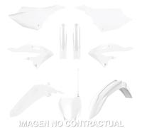Polisport Mx Full Yamaha Yz125/250 22 91128 Plastics Kit Bianco