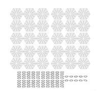 Kit completo di rete per laghetto con 30 protezioni e 90 connettori per una forma flessibile dello stagno e per migliorare la sicurezza dei pesci