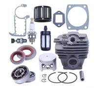 Kit completo di ricambio cilindro per motosega MS361 con 47 mm per cuscinetti albero motore pistone e paraolio