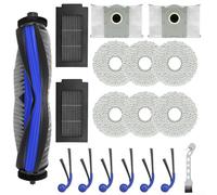 Kit completo di ricambio per ECOVACS per robot aspirapolvere Deebot T30C ForOmni con 1 spazzola principale, 6 spazzole laterali, 4 panni mocio, 2 filtri, 4 sacchetti per la polvere, 1 spazzola per la
