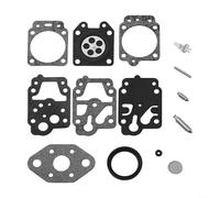 Kit completo di riparazione carburatore per decespugliatori McCulloch T26CS B26PS tra cui diaframma, guarnizioni, leva ago e garza filtro