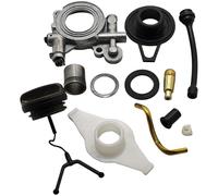 Kit completo di riparazione dell'oliatore della pompa dell'olio for motosega Husqvarna 372XP 365 372 371 362, tappo, ingranaggio a vite senza fine, manicotto, guarnizione in gomma. prestazione