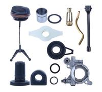 Kit completo di riparazione dell'oliatore for 372XP 365 372 371 362 Tappo a vite senza fine Manicotto Linea Guarnizione in gomma Pezzo di ricambio