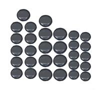 Kit completo di riparazione pneumatici con 30 toppe in gomma con strumento a rullo in metallo per una facile applicazione sui veicoli