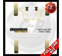 Kit Completo Di Supporti Powerflex Neri Compatibile Con Fiat Punto MK1 (93-99)