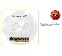 Kit Completo Di Supporti Powerflex Neri Compatibile Con Fiat Strada 130TC