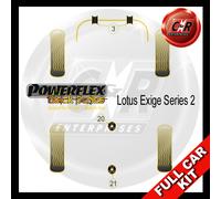 Kit Completo Di Supporti Powerflex Neri Compatibile Con Lotus Exige Serie 2
