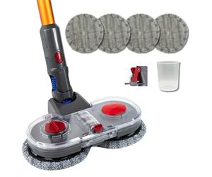 Kit Completo di Testa di Scopa per Dyson V11 V10 V8 V7 con Serbatoio d'Acqua e 6 ricambi di Panno.