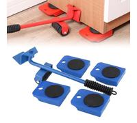 Kit completo di trasloco con sollevatore e cursori per mobili, leva regolabile in altezza e 4 ruote girevoli, strumento resistente per un facile spostamento di divani ed elettrodomestici