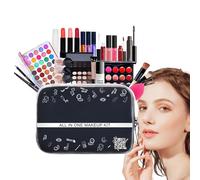 Kit completo di trucco, kit di trucco da viaggio, roba, set multiuso da donna, con borsa cosmetica per principianti professionisti