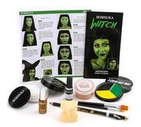 Kit completo di trucco per strega di Halloween, set di personaggi SFX con vernice per il viso, cera per cicatrici per effetti speciali trucco in costume, travestimento per cosplay, palcoscenico e