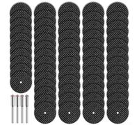 Kit completo di utensili rotanti da taglio 60 per ruote durevoli per progetti in metallo, legno e pietra con 4 mandrini essenziali