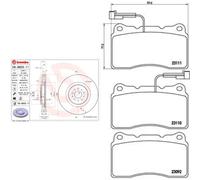 Kit completo: dischi ad alto contenuto di carbonio, pastiglie ALFA ROMEO 156