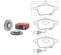 Kit completo: dischi ad alto contenuto di carbonio, pastiglie AUDI A4 B7, A6 C5