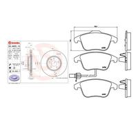 Set di pastiglie freno BREMBO Xtra P 85 113X, anteriore